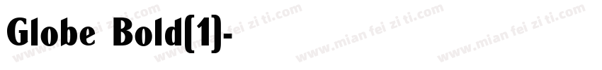 Globe Bold(1)字体转换